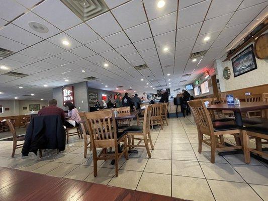 Inside of restaurant and bar.