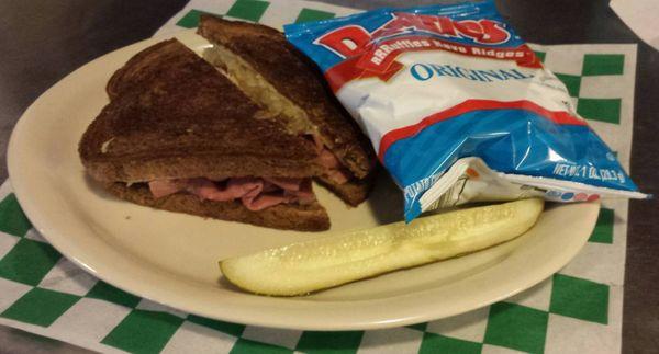 Stoby's corned beef reuben.