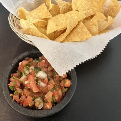 Chips and fresh Pico Salsa