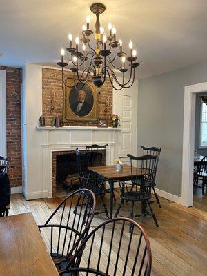 Historic dining in an 1800's B&B