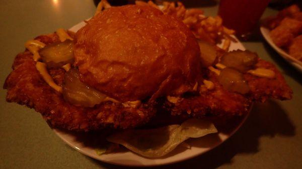 Very good pork tenderloin sandwich