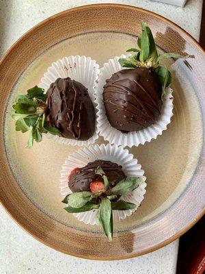 Hand dipped chocolate strawberries