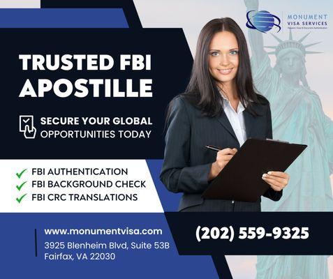 FBI Apostille Services