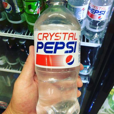 Crystal Pepsi.