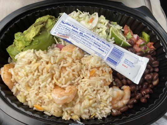 Baja shrimp bowl