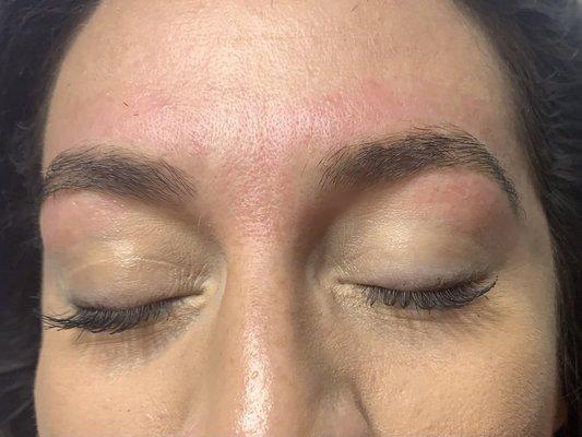 Fresh brow wax and tint