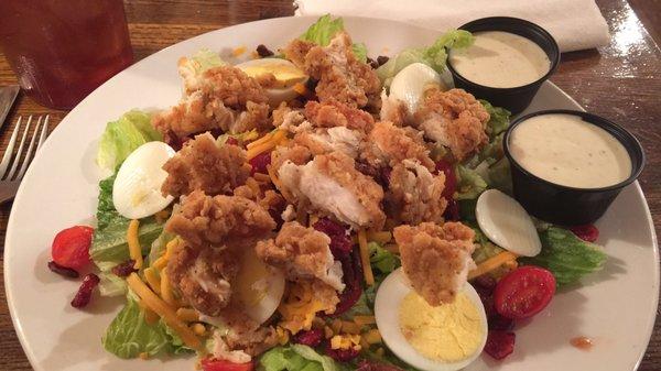 Fried chicken salad