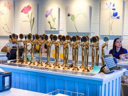 Beautiful beer taps!