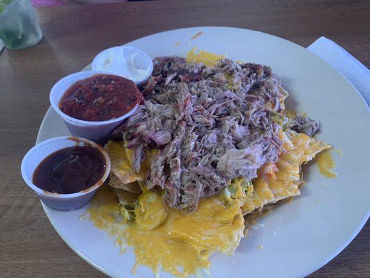 Pork nachos oh yah