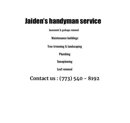 Jaidens Handyman Service