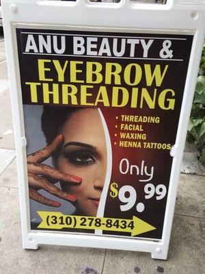 Anu eyebrow threading