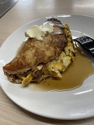 The world famous pancake burrito!!