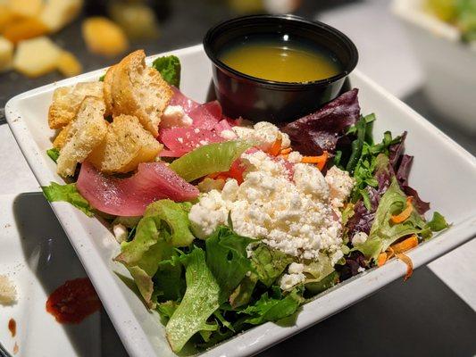 Local Greens Salad w/Lemon Tumeric Ginger Vinaigrette