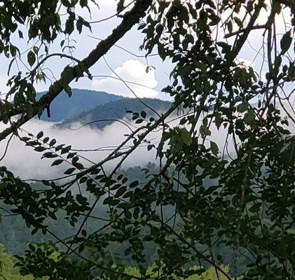 Hiawassee, morning view from Highway 75 toward Helen, GA.