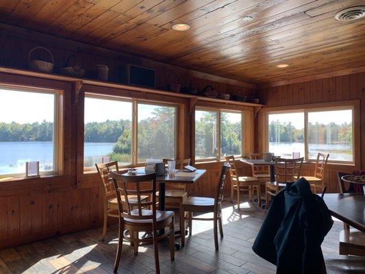 Lake view from dining room