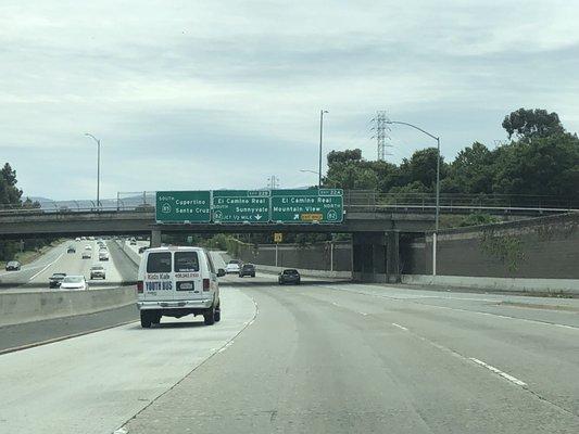 Kids Kab driving recklessly on highway 85