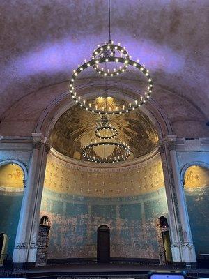 Beautiful chandelier at The Monestary in Mt. Adam's, Cincinnati