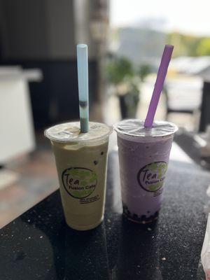 #BT Green Tea Bubble Tea #BT Taro Bubble Tea