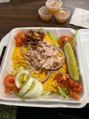 Chef salad with turkey