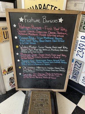 Featured burgers