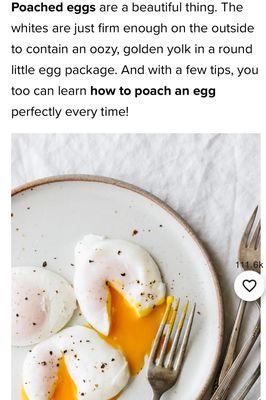 How to prepare poached eggs.