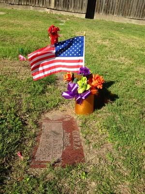 My Mom's grave. Miss you Mom.