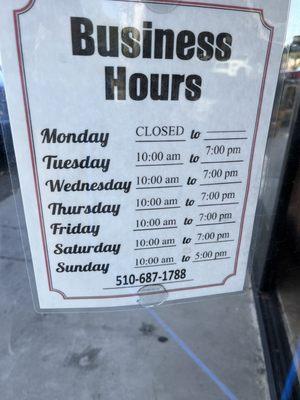 Business Hours