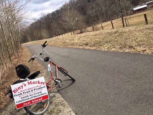 Sign along the Panhandle Trail ...