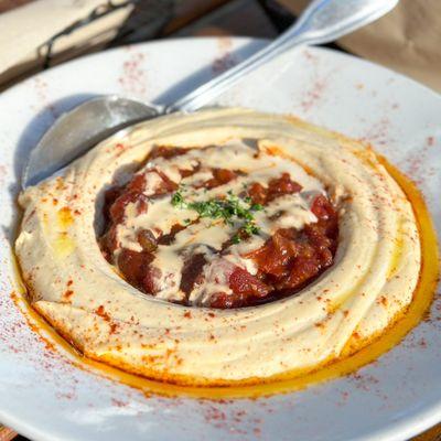 Hummus Eggplant. Photo by @martiwantsmore