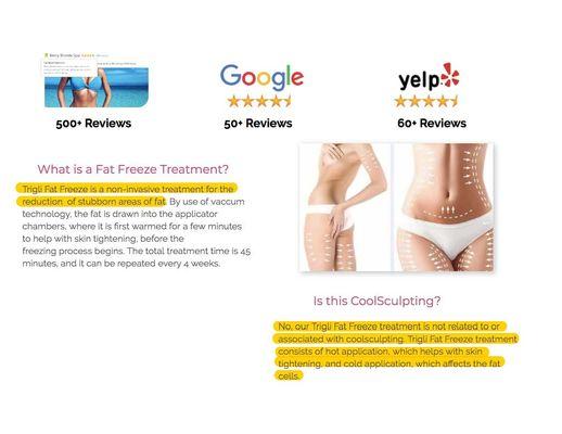 Fat Freeze Trigli vs. CoolSculpting