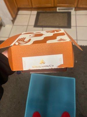 Delivery box from Wholesome Co