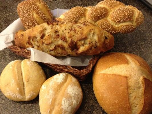 SEEDED TWIST,LARD BREAD,SEMOLINA BREAD. YOUR PICK!