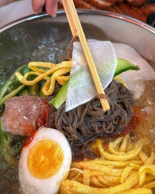 Cold Noodles in Beef Broth (Naeng Myun)