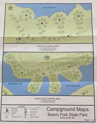 Campground maps.  Sheet 2 of 2.