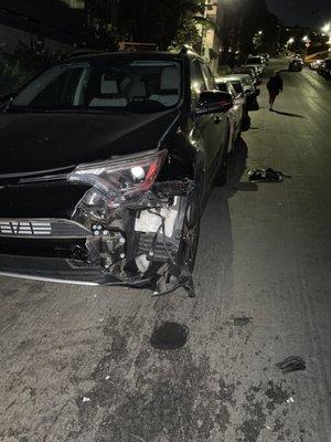 Before NAS Collision - car involved in hit and run