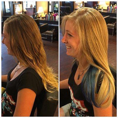 Before and after - hair by Jillian