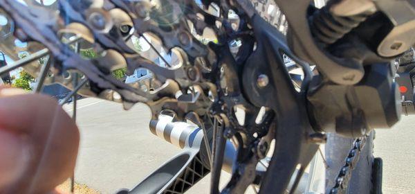 Took it in but came out filthy with filthy black grease all over the sprockets chain and cranks