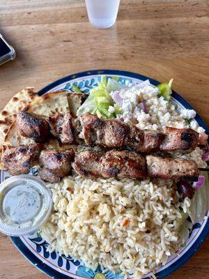 Pork Souvlaki Plate