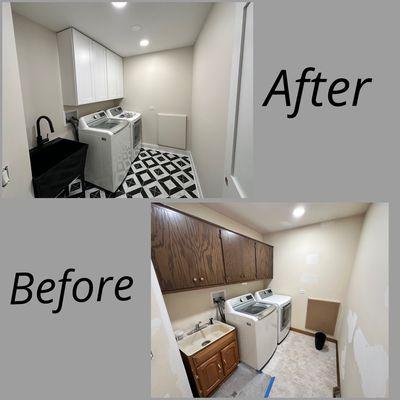 Remodeling laundry room