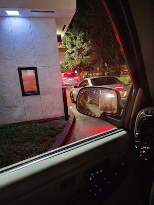 Drive thru line.....