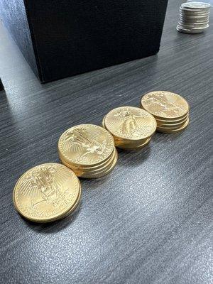 Gold American Eagle 1-ounce gold coins