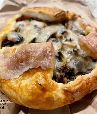 Mushroom swiss galette