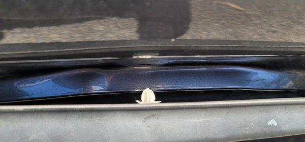 My passenger side door bottom molding was a little bend so the molding unable to put back.