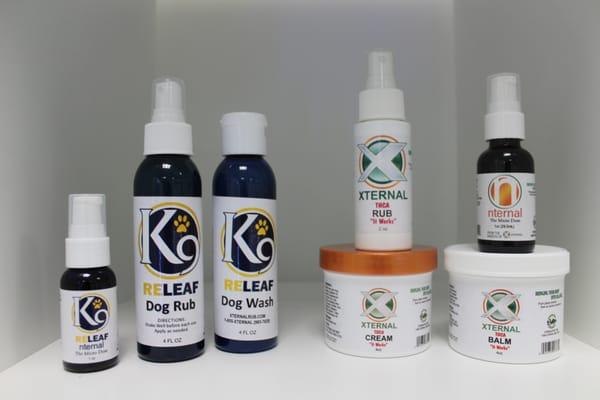 We have items for every member of the family. Including rubs and washes for your dog! :)