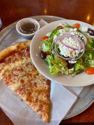 Slice and Greek salad