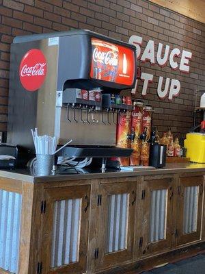 Fountain drink area...