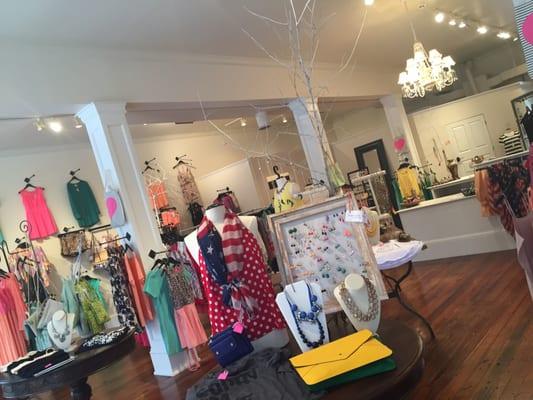 such a cute little boutique that's connected to merridee's breadbasket