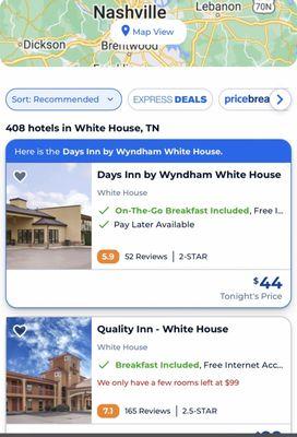 They don't take reservations? Then why are you on Priceline !!