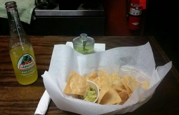 Chips and Guac were excellent,  both homemade