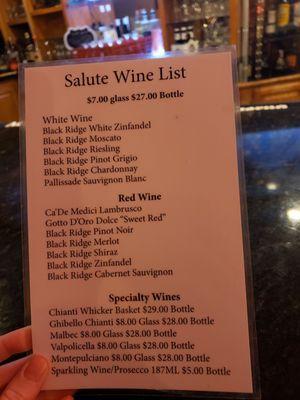 Wine menu Nov 2024